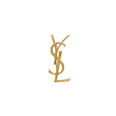 YSL CASSANDRE BROOCH IN METAL 748486Y15008007